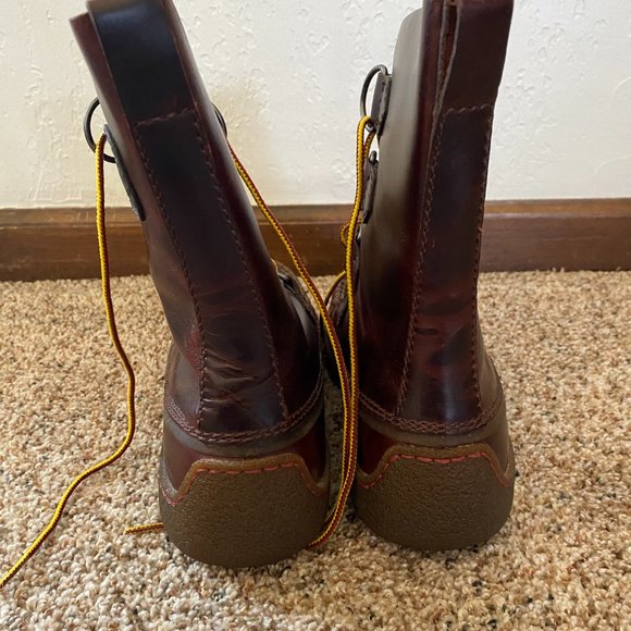 Men's Sorel Brown Leather Boots Size 9 - Picture 3 of 6